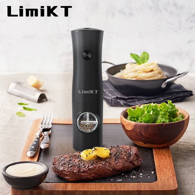 Moedor automático de especiarias, sal e pimenta