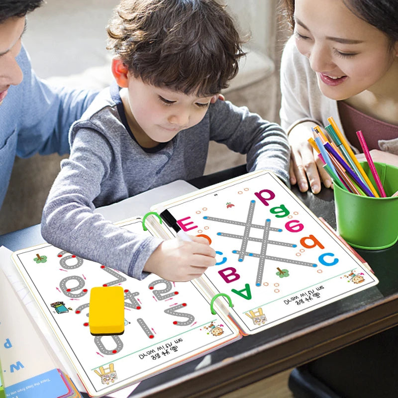 Caderno de traço e desenho Montessori