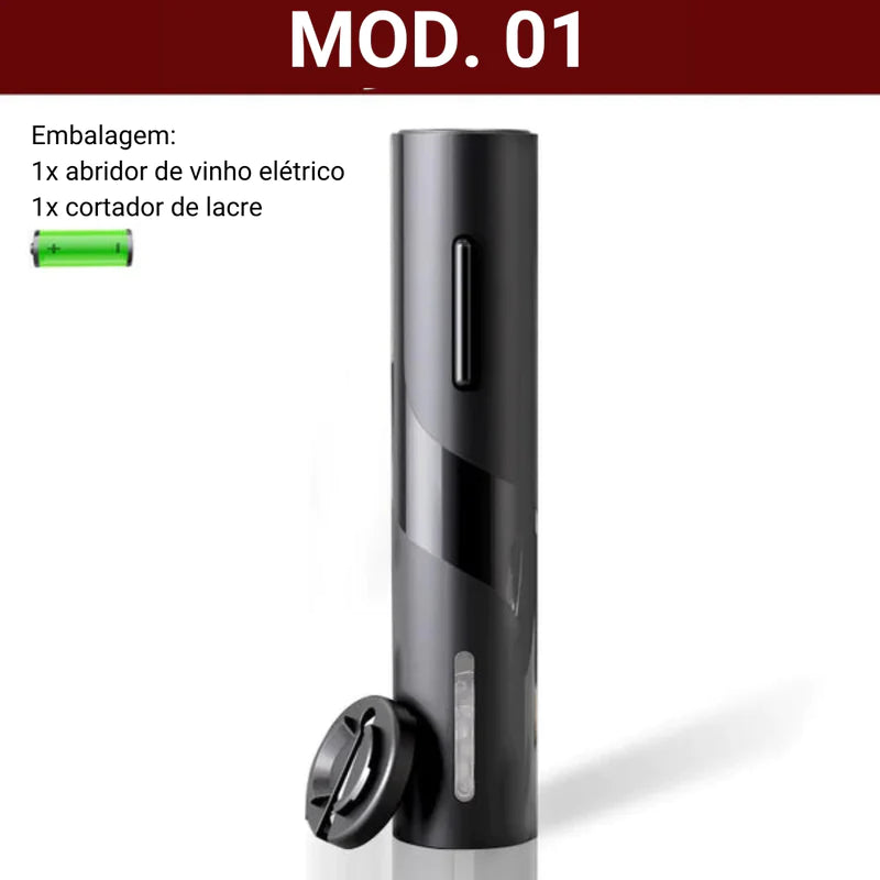 Abridor de vinhos inteligente elétrico