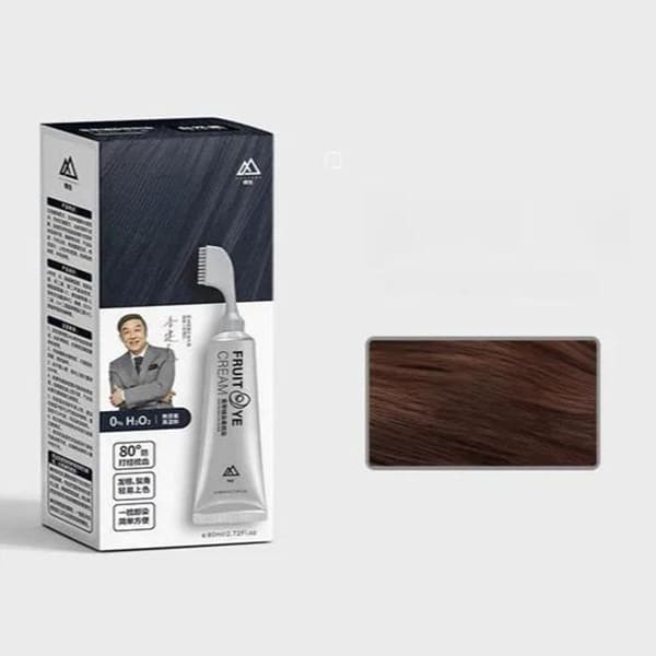 Creme para tingir cabelo natural de frutas pretas para homens e mulheres
