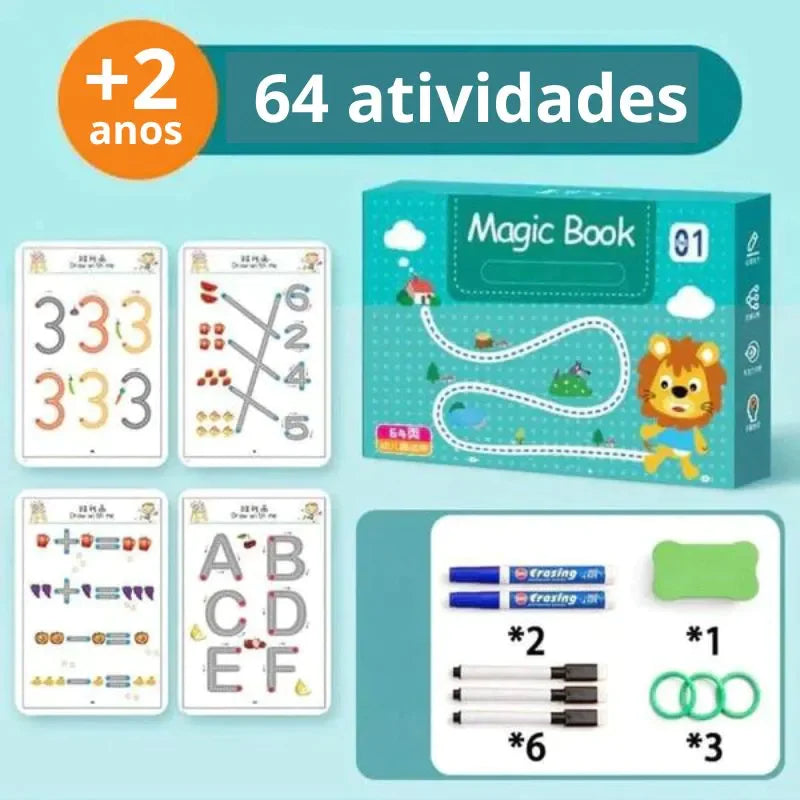 Caderno de traço e desenho Montessori