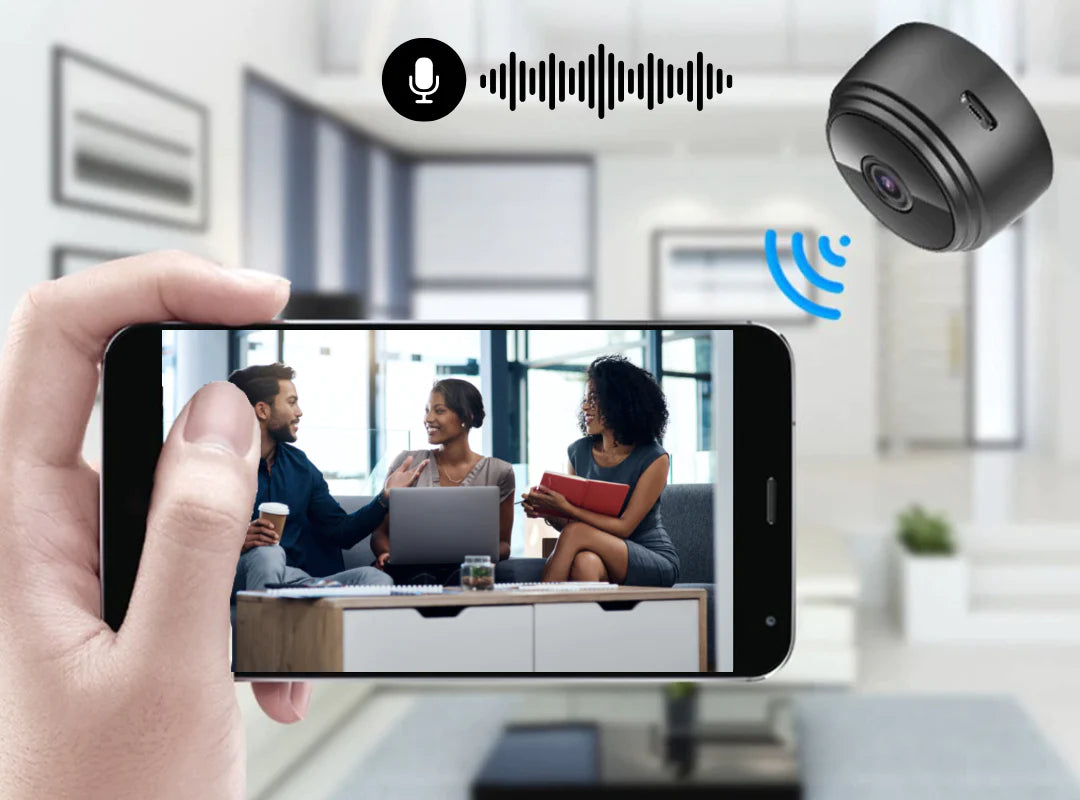 Mini Câmera espiã, wifi e magnética HD 1080p