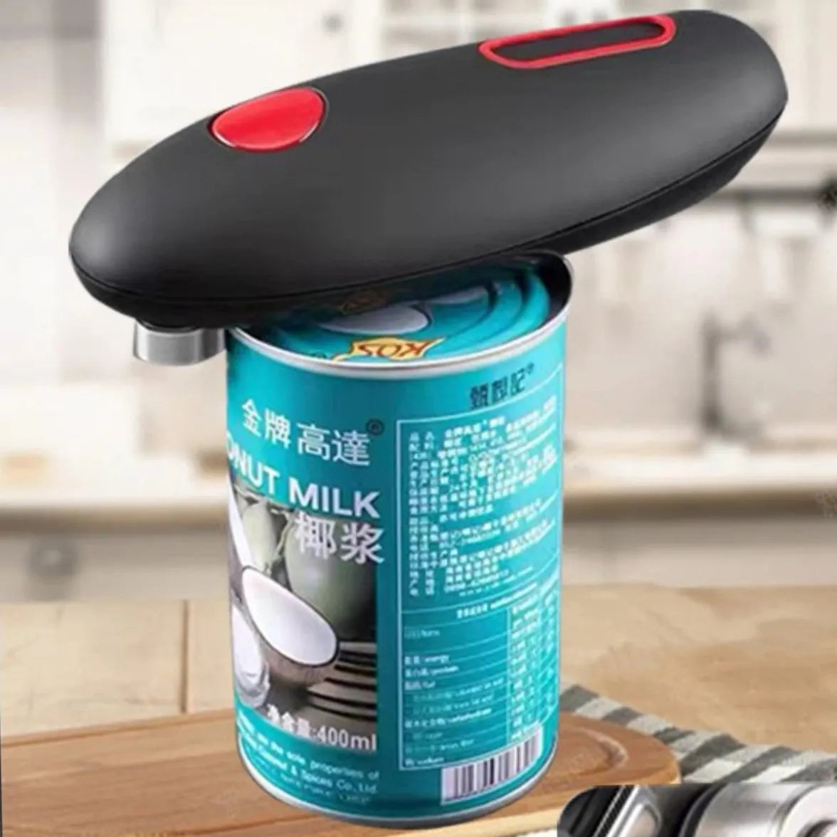 Abridor de latas automático, elétrico e fácil de usar