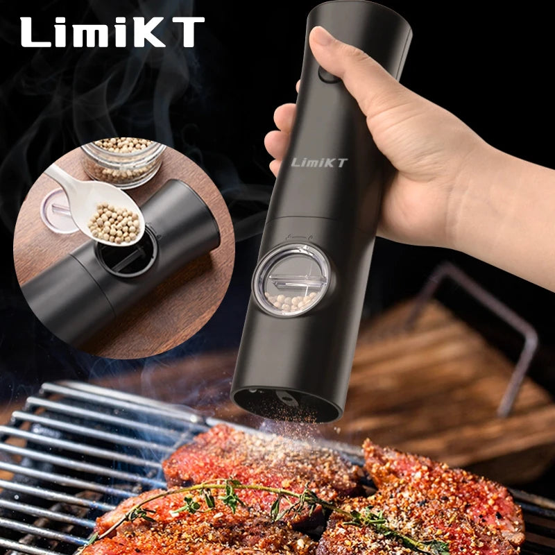Moedor automático de especiarias, sal e pimenta