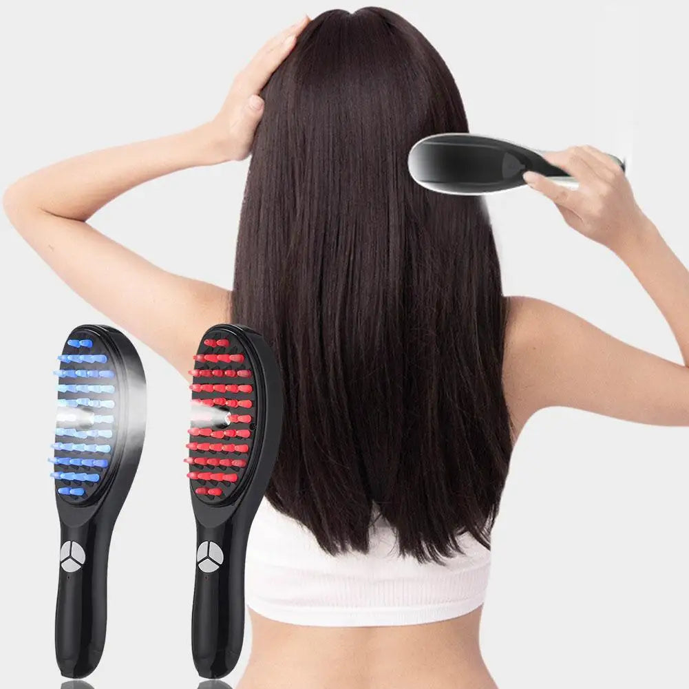 Escova LED de fototerapia anti queda e crescimento