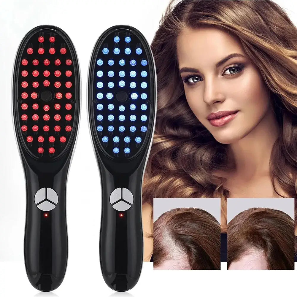 Escova LED de fototerapia anti queda e crescimento