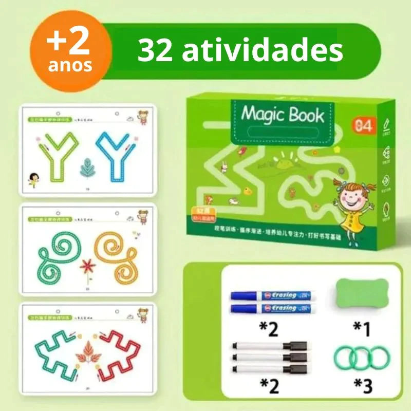 Caderno de traço e desenho Montessori