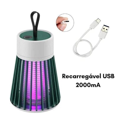 Luminária mata mosquitos ultravioleta