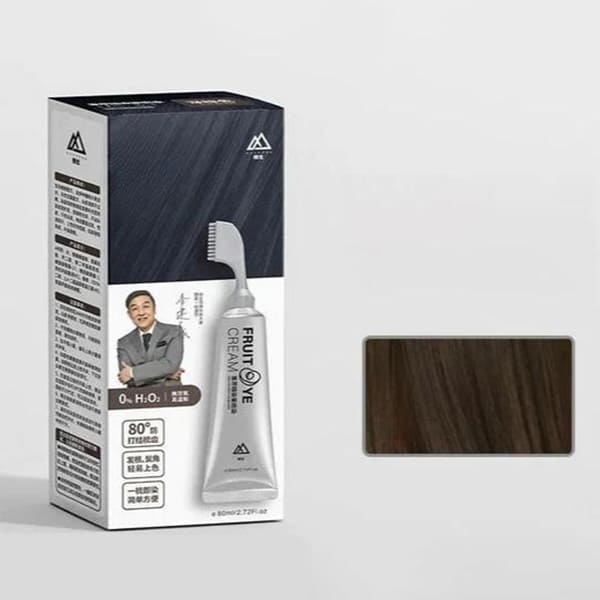 Creme para tingir cabelo natural de frutas pretas para homens e mulheres