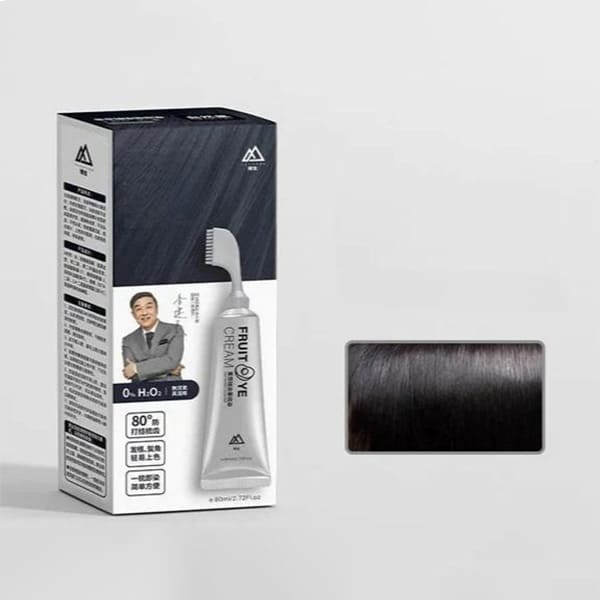 Creme para tingir cabelo natural de frutas pretas para homens e mulheres